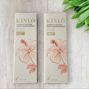 2 x Kinlo Always Golden TINTED DAILY MOISTURIZER SPF 40 .95 fl oz Exp 04/24